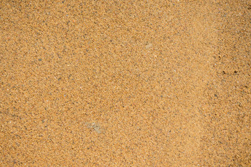 Background Industrial sand for construction works. Natural material for bricks and concrete products - loose rock, which grains of feldspar, mica, quartz and other minerals.