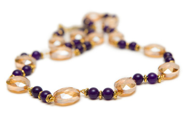 Nice necklace isolated on white background