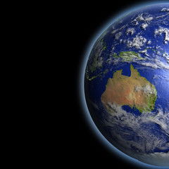 Naklejka na ściany i meble Australia from space