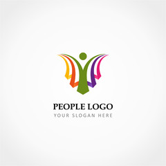Fototapeta premium People Logo