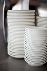 Stacks of crockery