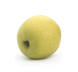 Fototapeta premium Green apple on a white background