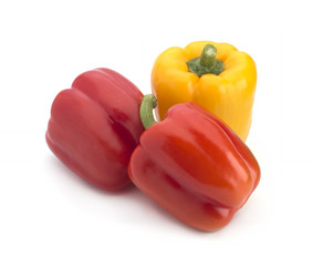 Pepper on a white background