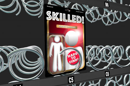 Skilled Employee Hard to Find Job Candidate Vending Machine 3d Illustration
