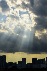 神秘的なお台場からの風景