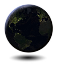 Northern Hemisphere at night