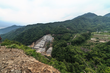 Fototapeta na wymiar 八ッ場ダムの展望台から見た風景