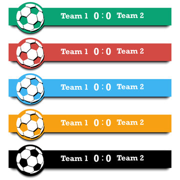Set score of the football match