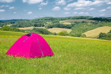 Tents on grass