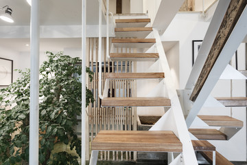 Interior decoration, stair structure, local features