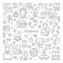 Line concept for feedback and support