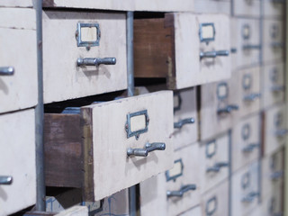 vintage wooden drawers with handles