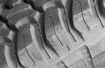After running with rocks and dust stuck around a wheel. Tires have deep grooves and thick to...