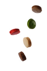 Colorful French macaroon biscuits