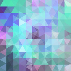 Abstract vector background with pastel green, violet, purple triangles. Geometric vector illustration. Creative design template.