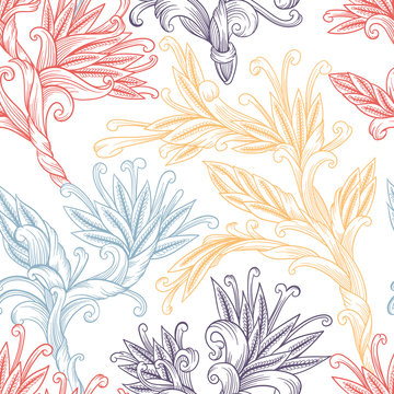 Seamless vector  floral pattern