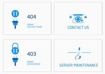 Vectors Abstract background connection error access website