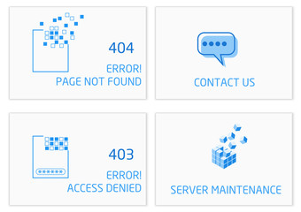 Vectors Abstract background connection error access website