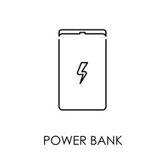 Power bank icon symbol flat style vector illustration