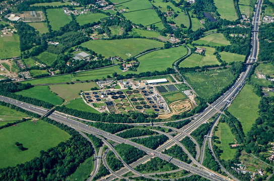 Thorpe Interchange, Aerial View