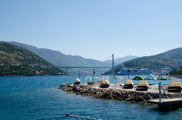 Fototapeta na wymiar Franjo Tuđman Bridge in Dubrovnik