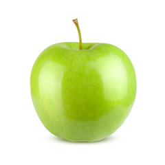 Green apple. Isolated on white background