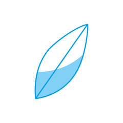 Leaf icon over white  background vector illustration