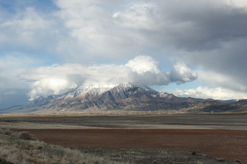 Utah Snow Capped Mountain 