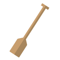 rowing oar icon over white background colorful design vector illustration