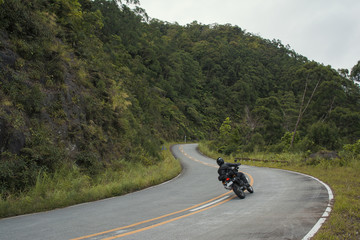 Riding the twisty roads