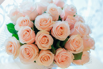 Tea roses bouquet