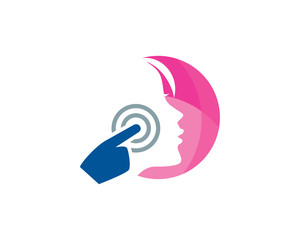 Fototapeta premium Beauty Click Logo Template Design Vector, Emblem, Design Concept, Creative Symbol, Icon