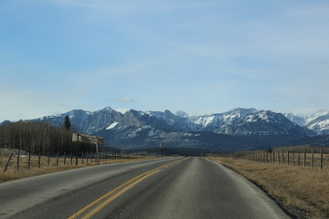 Gorgeous view of Rockie Mountains in Canada