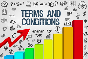 Terms and Conditions / Diagramm mit Symbole