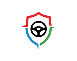 Driver Protection Logo Template Design Vector, Emblem, Design Concept, Creative Symbol, Icon