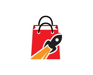 Fast Shop Logo Template Design Vector, Emblem, Design Concept, Creative Symbol, Icon