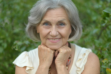 portrait of senior woman