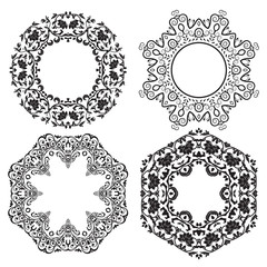 Set of vintage vector frames