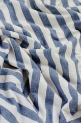 Texture of Blue Striped Fabric.