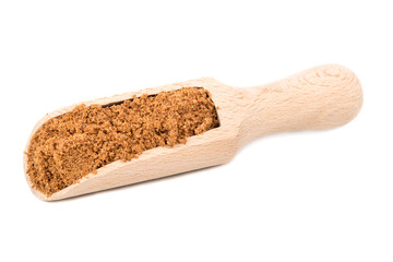 Nutmeg powder in scoop