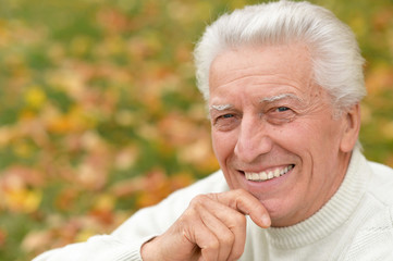 Smiling senior man