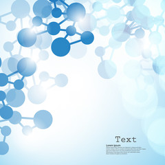 Abstract backgrounds light lines of molecules