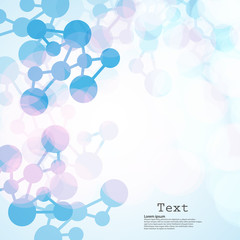 Abstract backgrounds light lines of molecules