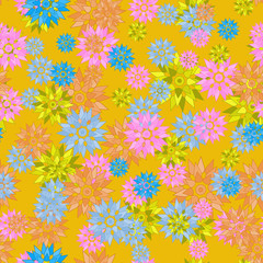 Seamless floral pattern. Vector