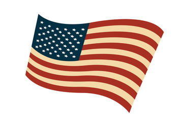 Obraz premium USA flag in style vector
