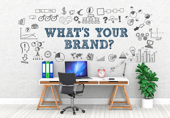 Whats is your brand? / Office / Wall / Symbol - obrazy, fototapety, plakaty