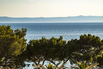 Beach in Makarska Rivera in Croatia