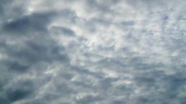 Stratocumulus cloud running in rainy season
