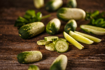 Fresh organic cucumber