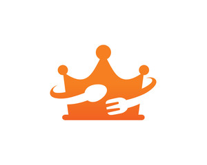 King Food Logo Template Design Vector, Emblem, Design Concept, Creative Symbol, Icon